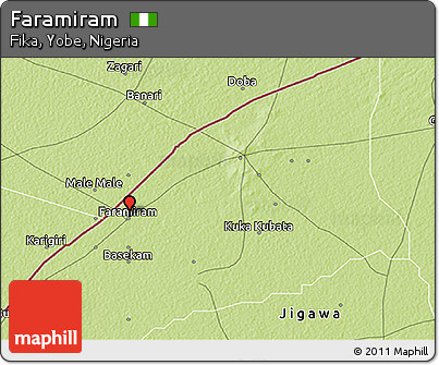 Physical 3D Map of Faramiram