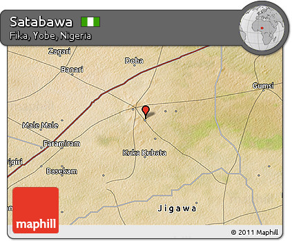 Satellite 3D Map of Satabawa