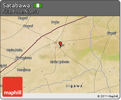 Satellite 3D Map of Satabawa