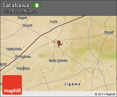Satellite 3D Map of Satabawa