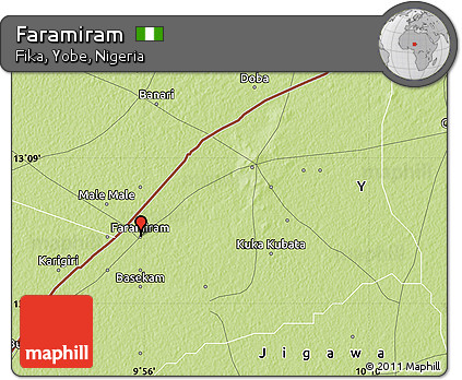 Physical Map of Faramiram