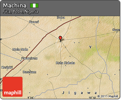 Satellite Map of Machina