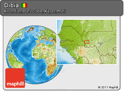 Physical Location Map of Dibia