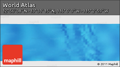 Physical Panoramic Map of the Area around 13° 13' 56" N, 115° 31' 30" W