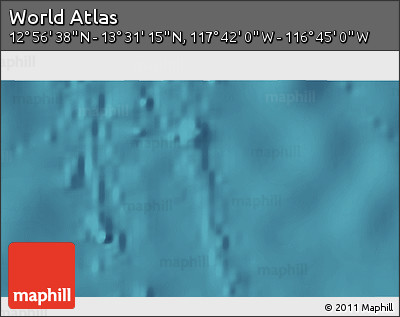 Satellite 3D Map of the Area around 13° 13' 56" N, 117° 13' 29" W
