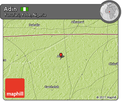 Physical 3D Map of Adin