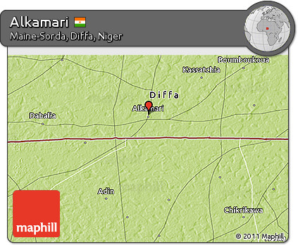 Physical 3D Map of Alkamari