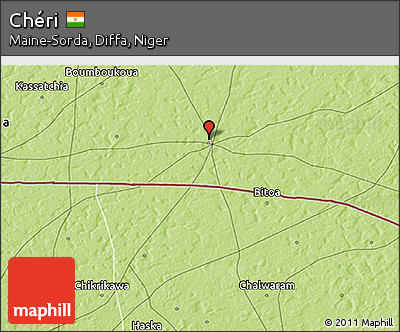 Physical 3D Map of Chéri