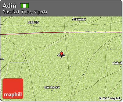 Physical 3D Map of Adin