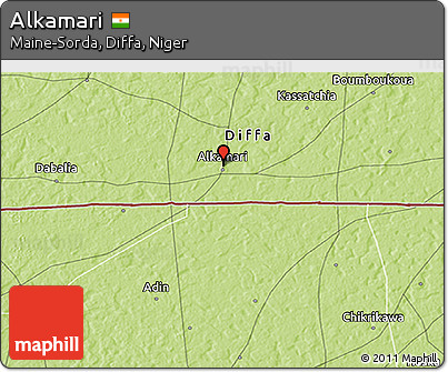 Physical 3D Map of Alkamari