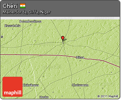 Physical 3D Map of Chéri