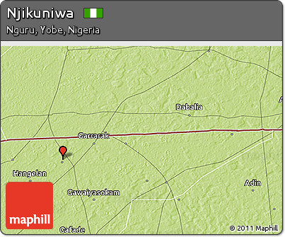 Physical 3D Map of Njikuniwa