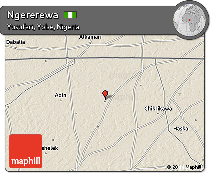 Shaded Relief 3D Map of Ngererewa