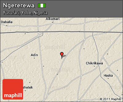 Shaded Relief 3D Map of Ngererewa