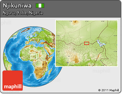 Physical Location Map of Njikuniwa
