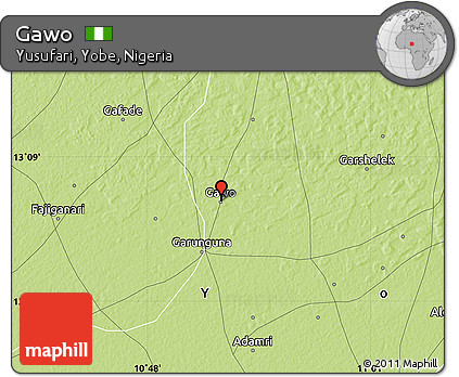 Physical Map of Gawo