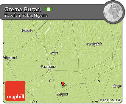 Physical Map of Grema Burari