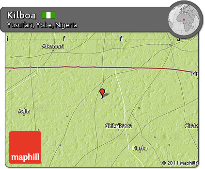 Physical Map of Kilboa
