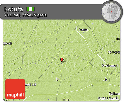 Physical Map of Kotufa