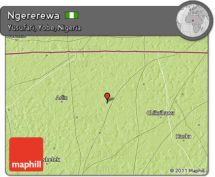 Physical Map of Ngererewa