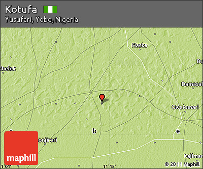 Physical Map of Kotufa