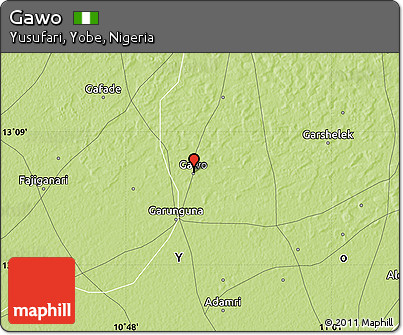 Physical Map of Gawo