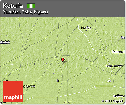 Physical Map of Kotufa