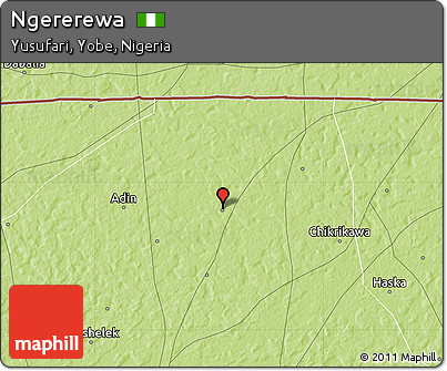 Physical Map of Ngererewa