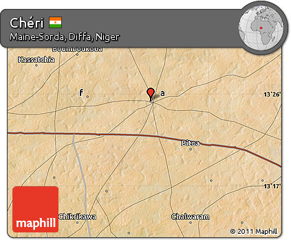 Satellite Map of Chéri