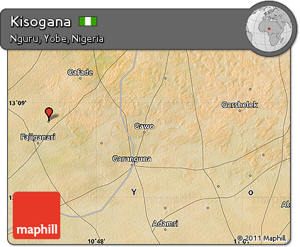 Satellite Map of Kisogana