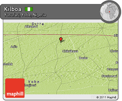 Physical Panoramic Map of Kilboa