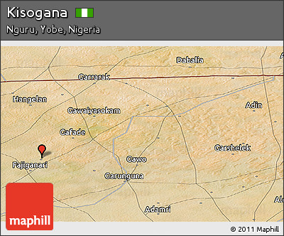 Satellite Panoramic Map of Kisogana