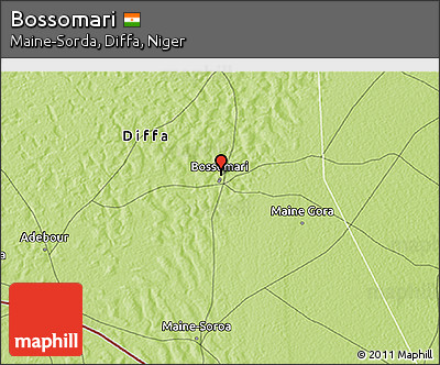 Physical 3D Map of Bossomari