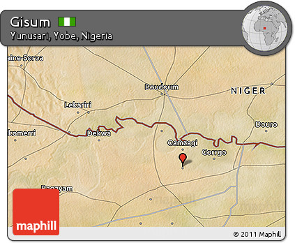 Satellite 3D Map of Gisum