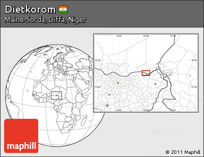 Blank Location Map of Dietkorom