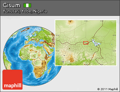 Physical Location Map of Gisum