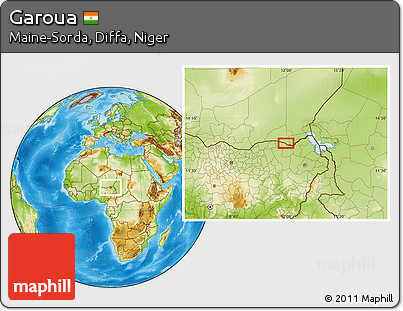 Physical Location Map of Garoua