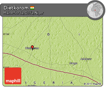 Physical Map of Dietkorom