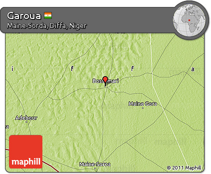 Physical Map of Garoua