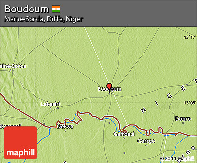 Physical Map of Boudoum