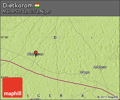 Physical Map of Dietkorom