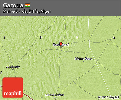 Physical Map of Garoua
