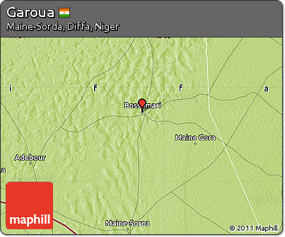 Physical Map of Garoua