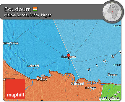 Political Map of Boudoum