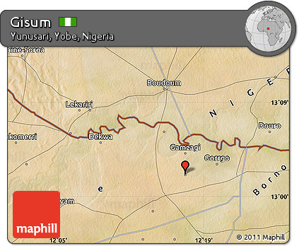 Satellite Map of Gisum