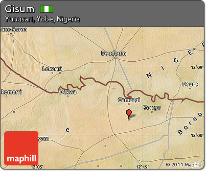 Satellite Map of Gisum