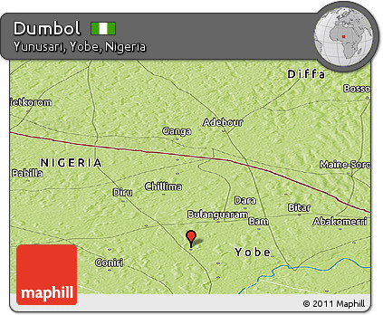 Physical Panoramic Map of Dumbol