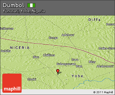 Physical Panoramic Map of Dumbol
