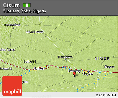Physical Panoramic Map of Gisum