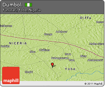 Physical Panoramic Map of Dumbol